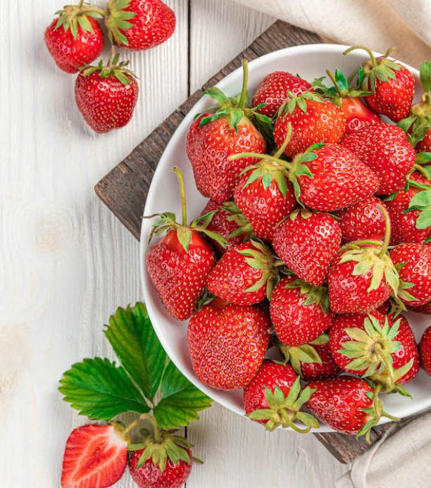 Tazón de fresas